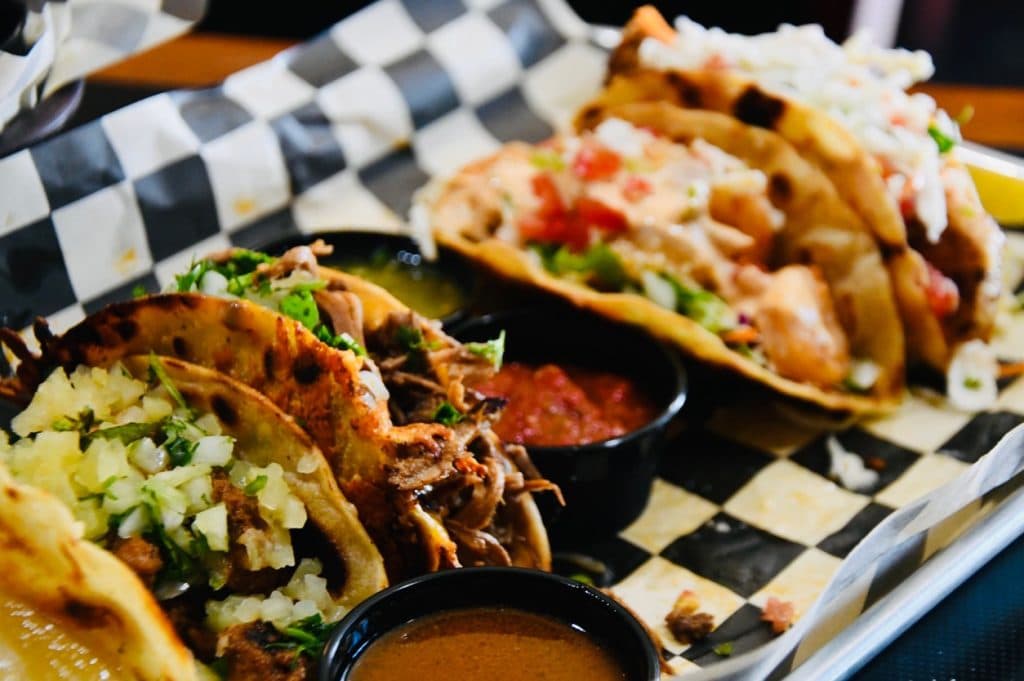Steamers Bar and Grill birria taco platter with consommé in South Lake Tahoe